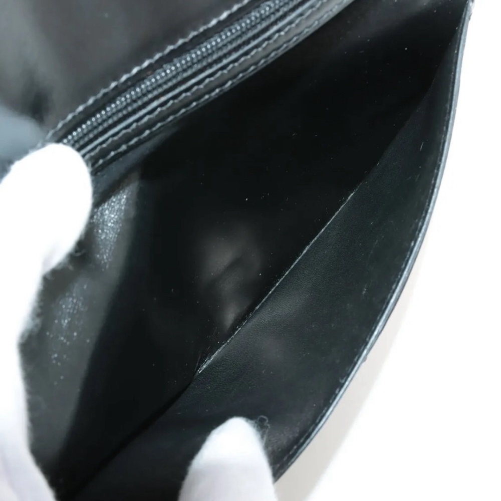 Hermes Bearn Box Calfskin Wallet Black Silver Hardware - Picture 3 of 11